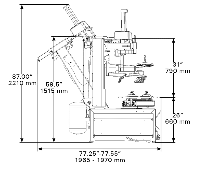 Coats 9028E Rim Clamp Tire Changer