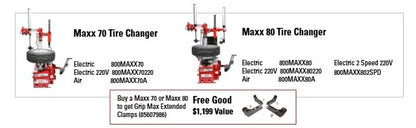 Coats MAXX 80 Tire Changer - Electric or Air Motor