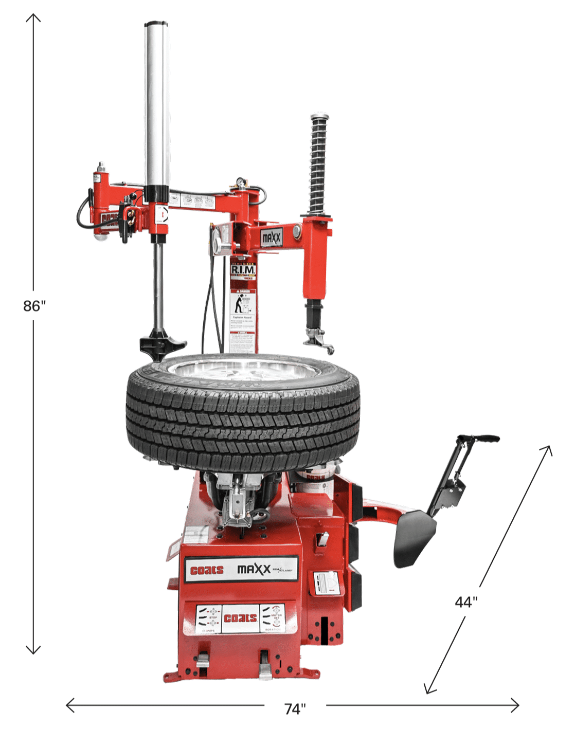 Coats MAXX 50 Tire Changer - Electric or Air Motor