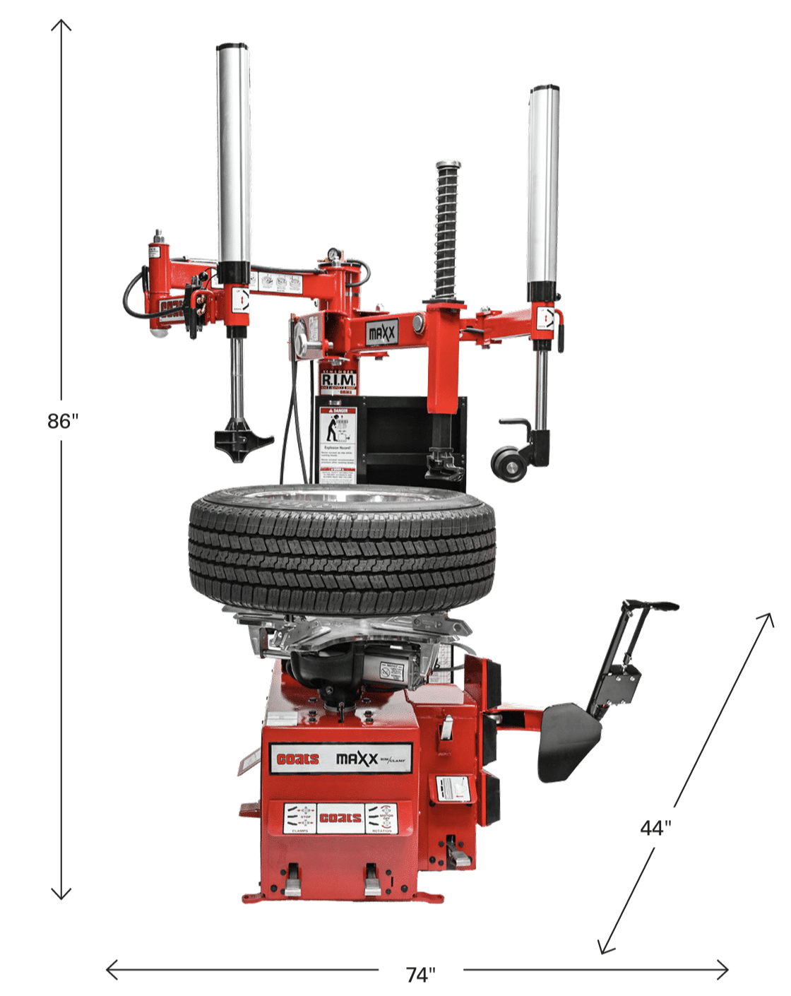 Coats MAXX 90 Tire Changer - Electric or Air Motor