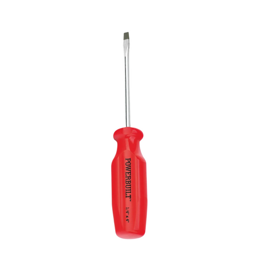 Power Built 646012 --- 1/4" X 4 In. Slotted Screwdriver