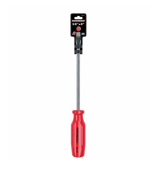 Power Built 646015 --- 3/8" X 8" Slotted Screwdriver